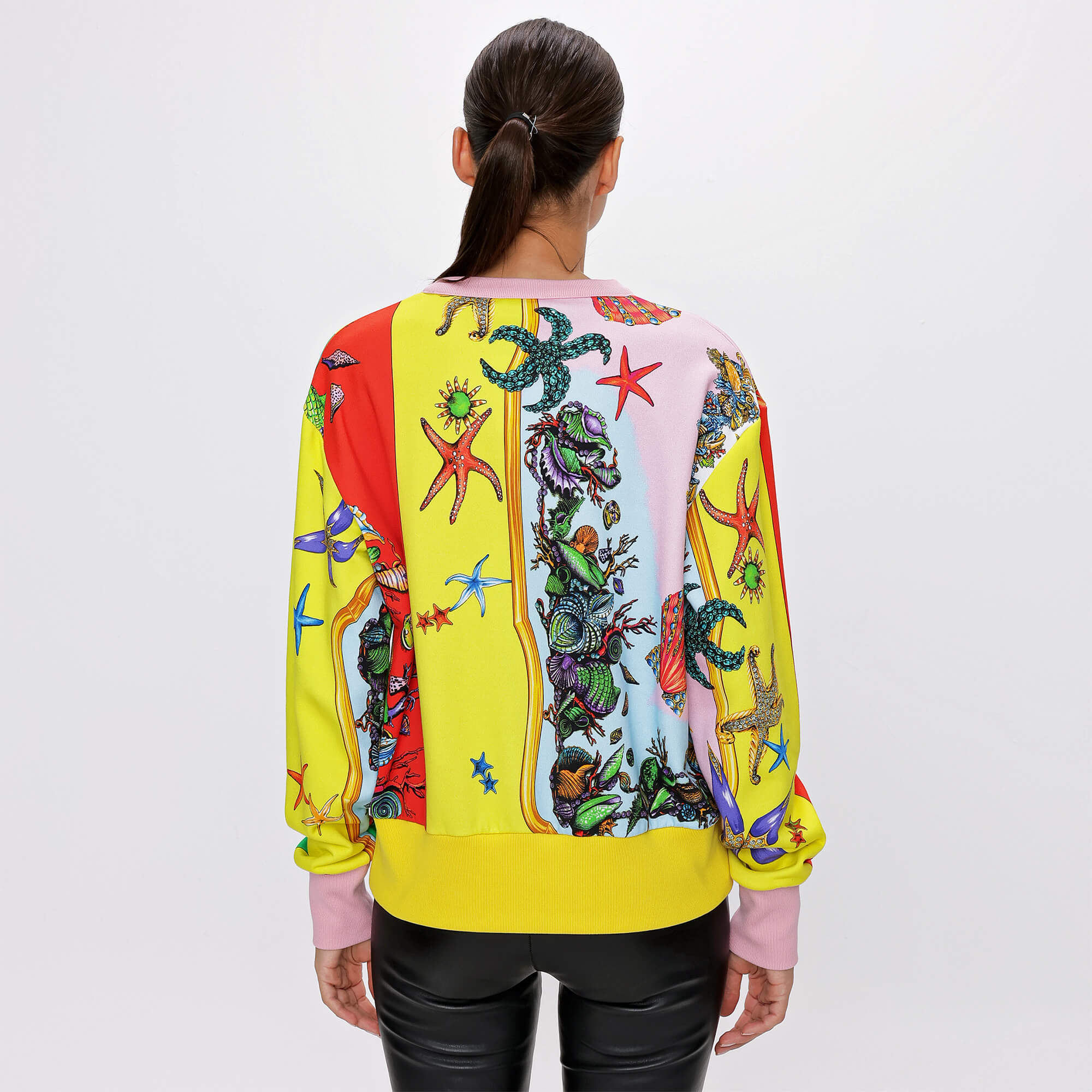 Versace - Multicolor Sea Creatures Print Sweatshirt